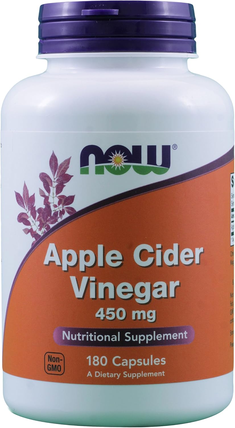 180ct x2 Now Foods Apple Cider Vinegar 450mg Boosts Health