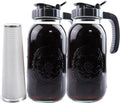 Cold Brew Coffee Maker Half Gallon Mason Jar Pitcher - Airtight 64 OZ