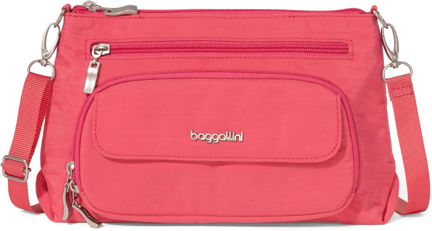 Baggallini Original Everyday Crossbody Bag for Women RFID Safe
