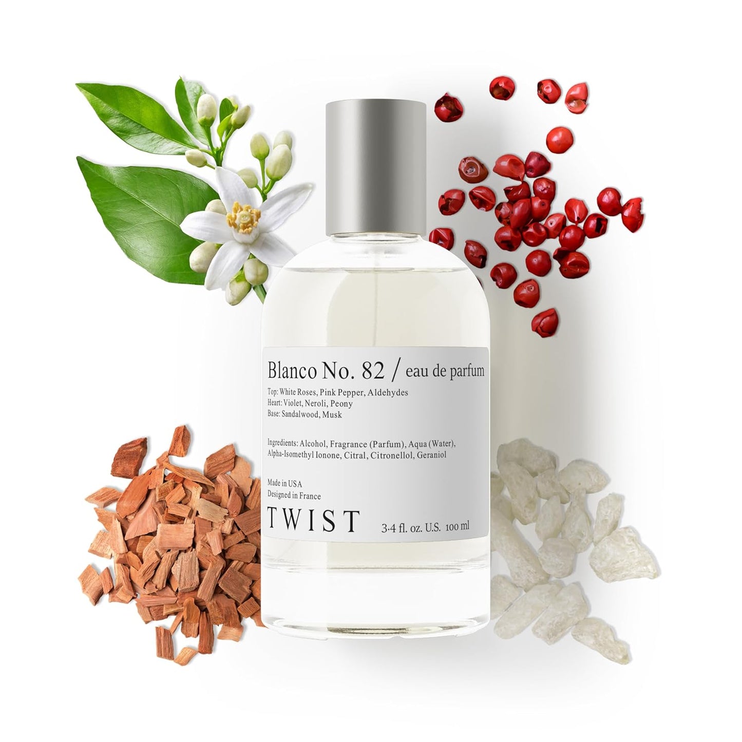 Twist Blanco No. 82 Eau De Parfum - Long-Lasting Floral Fragrance