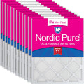 Nordic Pure 16x20x1 Tru Mini Pleat MERV 11 AC Furnace Filters