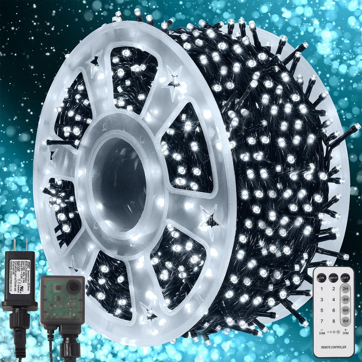 1000 LED Christmas String Lights for Festive Outdoor Decor