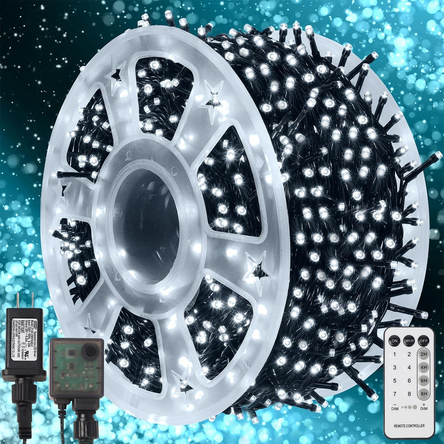 1000 LED Christmas String Lights for Festive Outdoor Decor