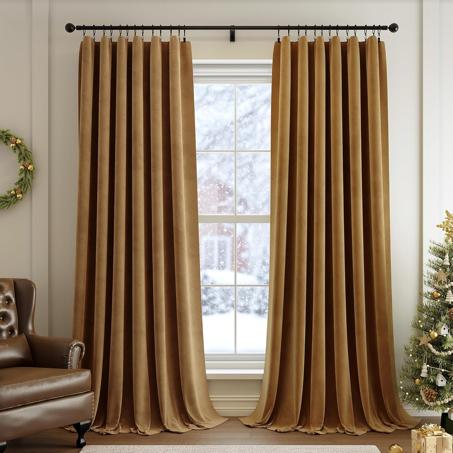 Soft Velvet Blackout Curtains - Luxe 96 Length