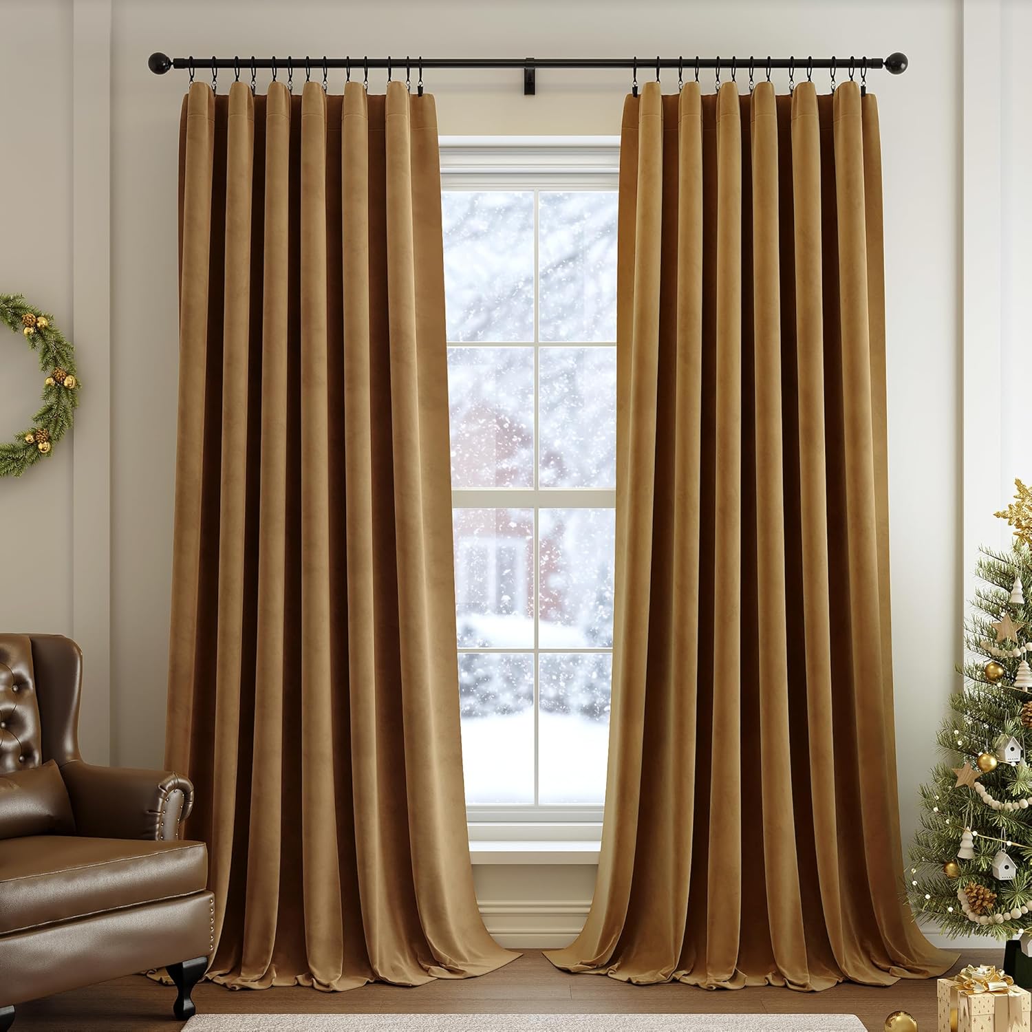 Soft Velvet Blackout Curtains - Luxe 96 Length