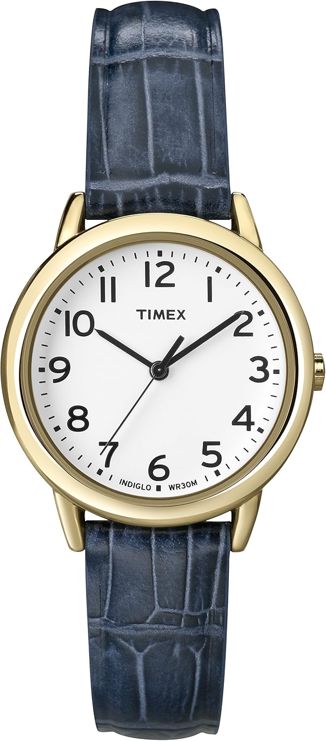 Timex Women's Easy Reader Watch with Adjustable Leather Strap