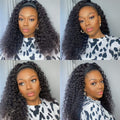 Headband Wig Human Hair Deep Wave 20 Inch for Black Women
