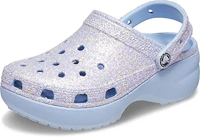 Crocs Women's Classic Platform Glitter Clog for Stylish Comfort