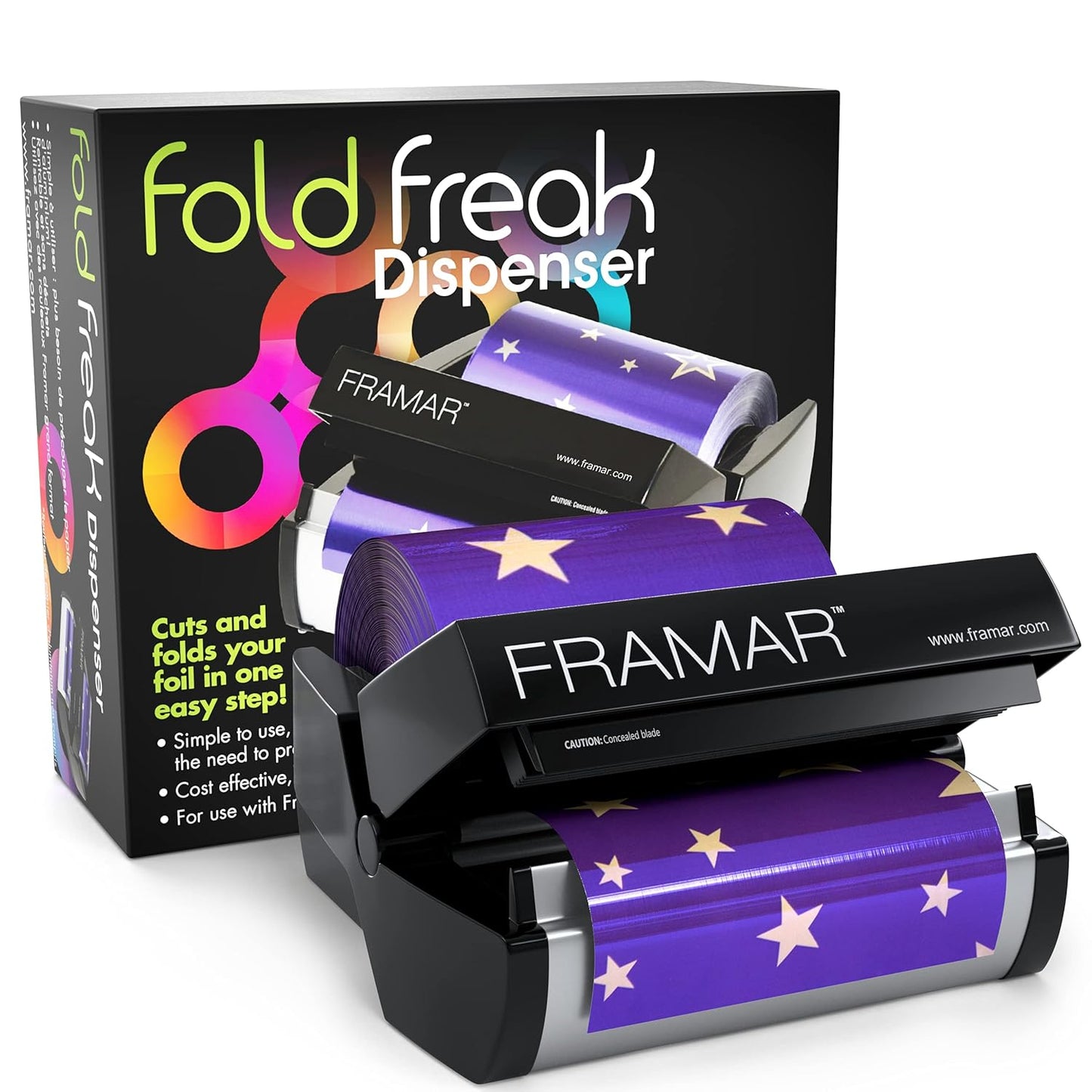Framar Fold Freak Foil Dispenser for Hair Color Foils Cutting