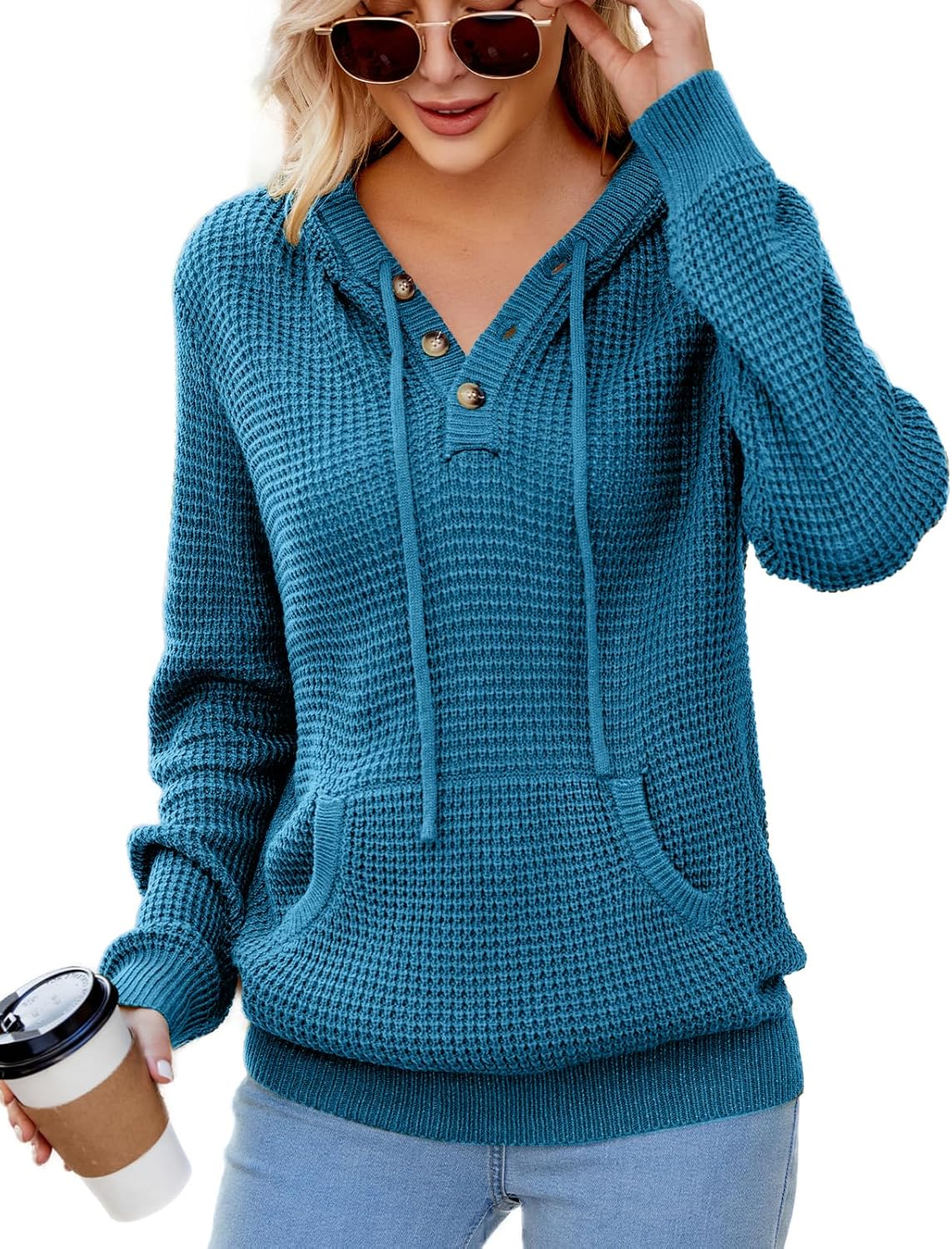 VIMPUNEC 2025 Fall Womens Hoodies Oversized Casual Sweaters