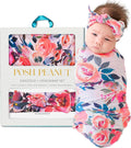 Viscose from Bamboo Baby Swaddle & Headband Set - Extra Large 44in