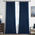 Navy Blue Blackout Curtains 108 in Length - Full Light Block