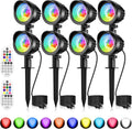 MEIKEE 15W RGB Landscape Spot Lights Outdoor - Color Changing Garden