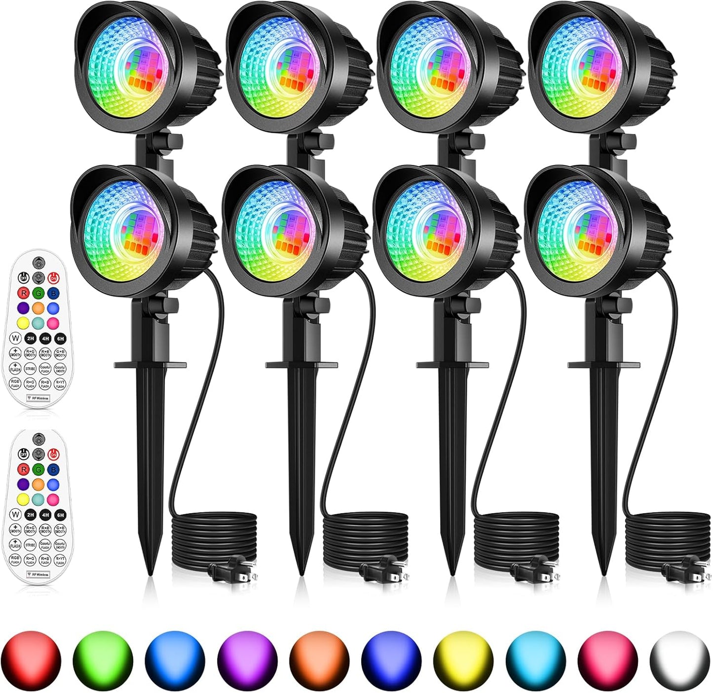 MEIKEE 15W RGB Landscape Spot Lights for Outdoor Decoration
