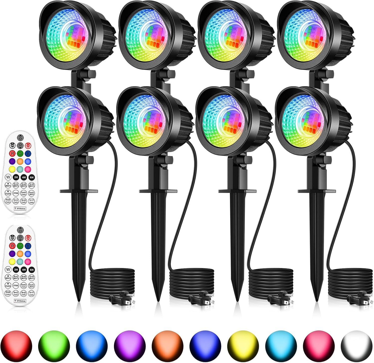 MEIKEE 15W RGB Landscape Spot Lights for Outdoor Decoration
