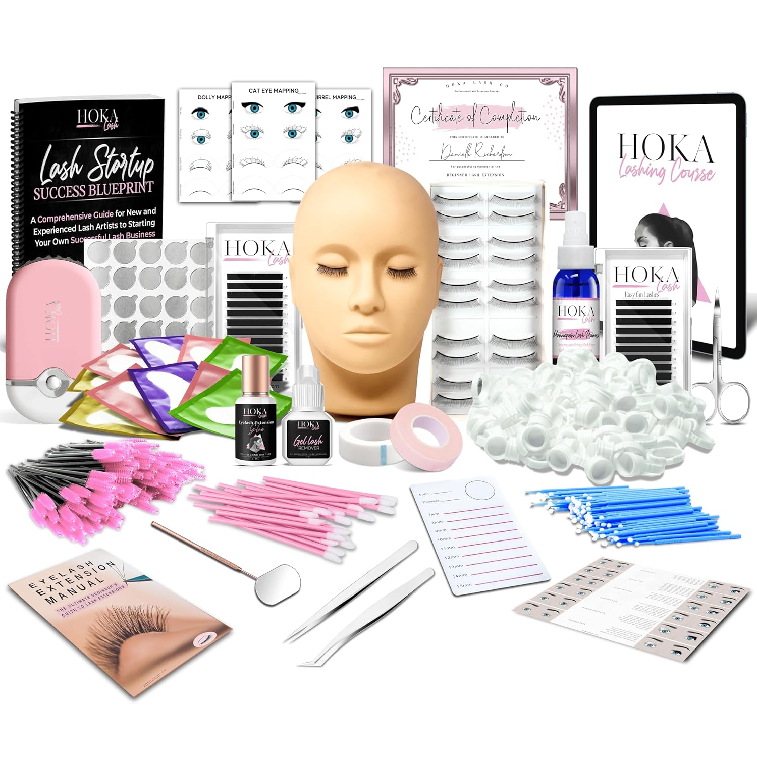 Hoka Lash Eyelash Extension Kit for Beginners and Certification
