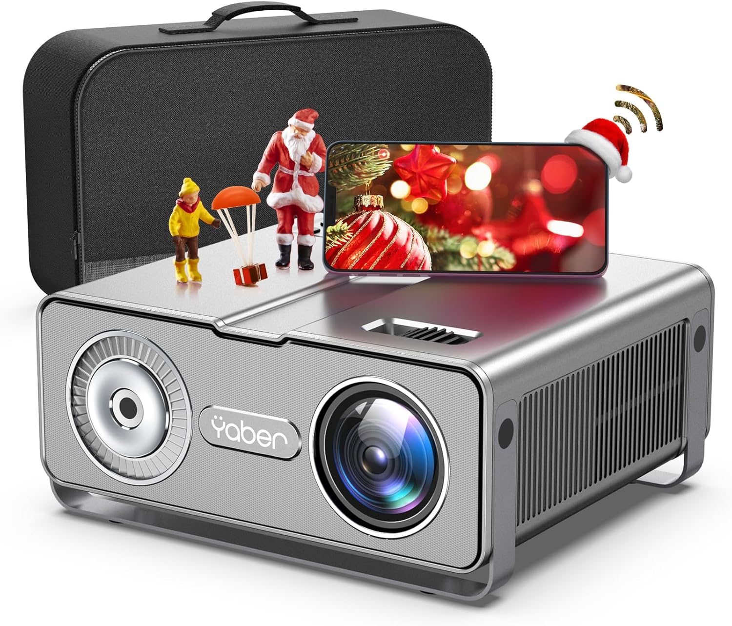 YABER WiFi Projector 15000L Native 1080P 4K Supported