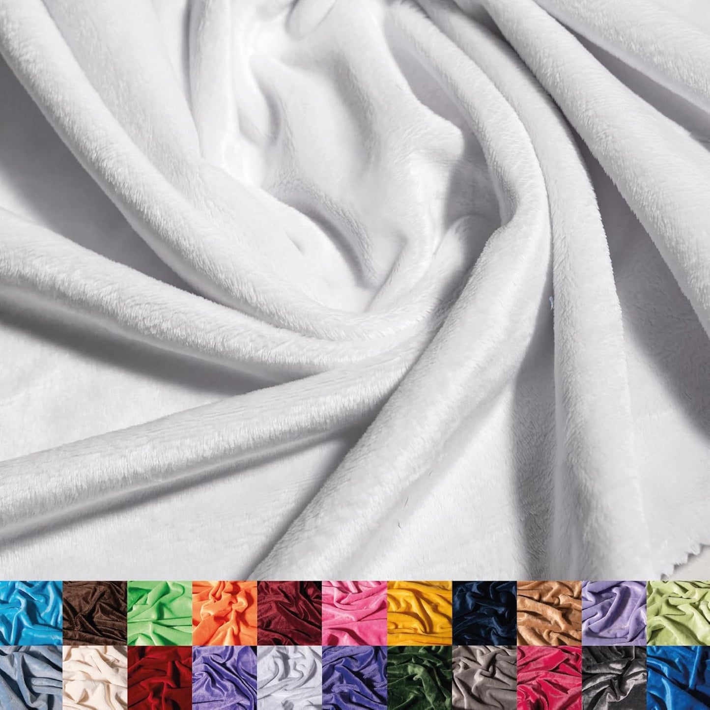 Ultra Soft Aqua Minky Fabric for Blankets and Apparel Projects