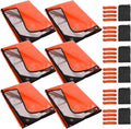 RedSwing 6 Pack Emergency Blankets - Large Waterproof Survival Tarps