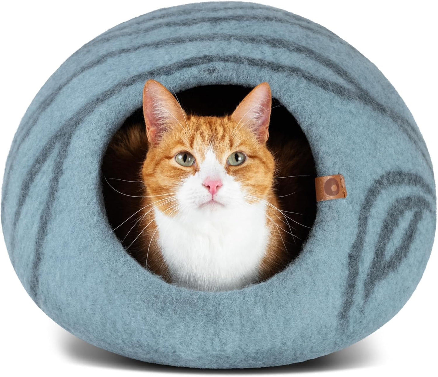 MEOWFIA Cat Cave Premium Felt Cat Bed for Indoor Cats Large