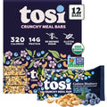 Tosi Cashew Blueberry Protein Bars - Crunchy Plant-Based Snack