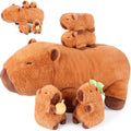 5-in-1 Capybara Stuffed Animals with Babies Inside - Cozy Plush Set