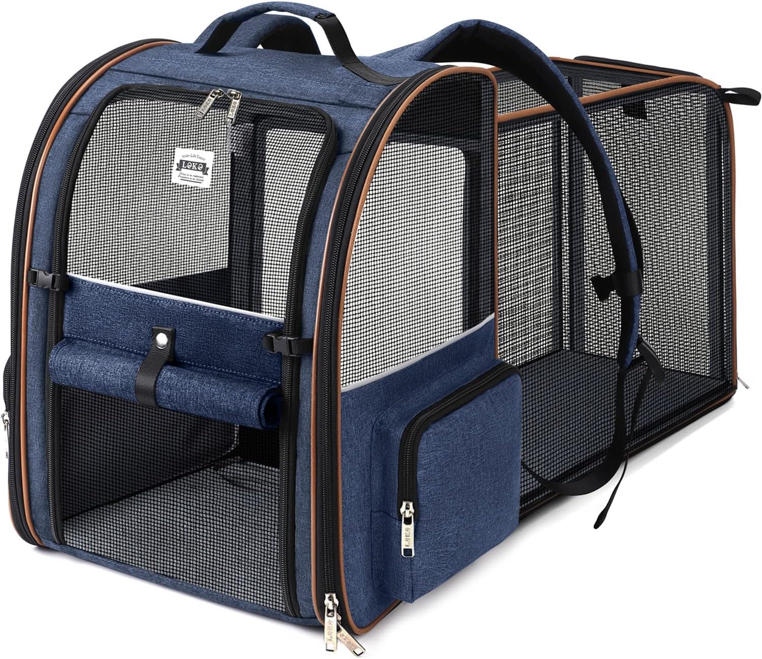 Lekebobor Extra Large Cat Backpack Carrier for Travel and Hiking