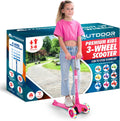 Outdoor Cruiser 3-Wheel Kids Scooter with Lean-to-Steer - Lighted