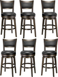 PrimeZone Swivel Bar Stools Set of 6 24 in Counter Height