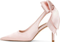 Mattiventon Slingback Heels Pointed Bow Wedding Pumps - Elegant Fit
