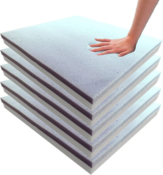 Foamma Gel Memory Foam Cushions for Chair Replacement 5-Pack