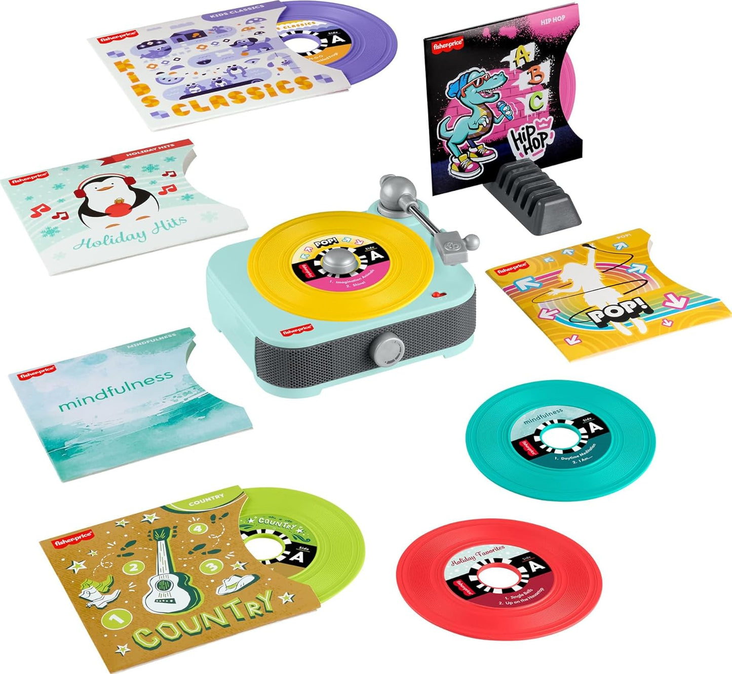 Fisher-Price Musical Toy Deluxe Rockin Record Player for Kids