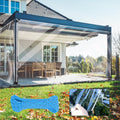 Clear Tarp with Grommets 8x10ft - Heavy Duty Transparent PVC Cover