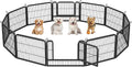 Wide Panel Dog Playpen 12 Panels 24 in High - Portable Indoor Outdoor