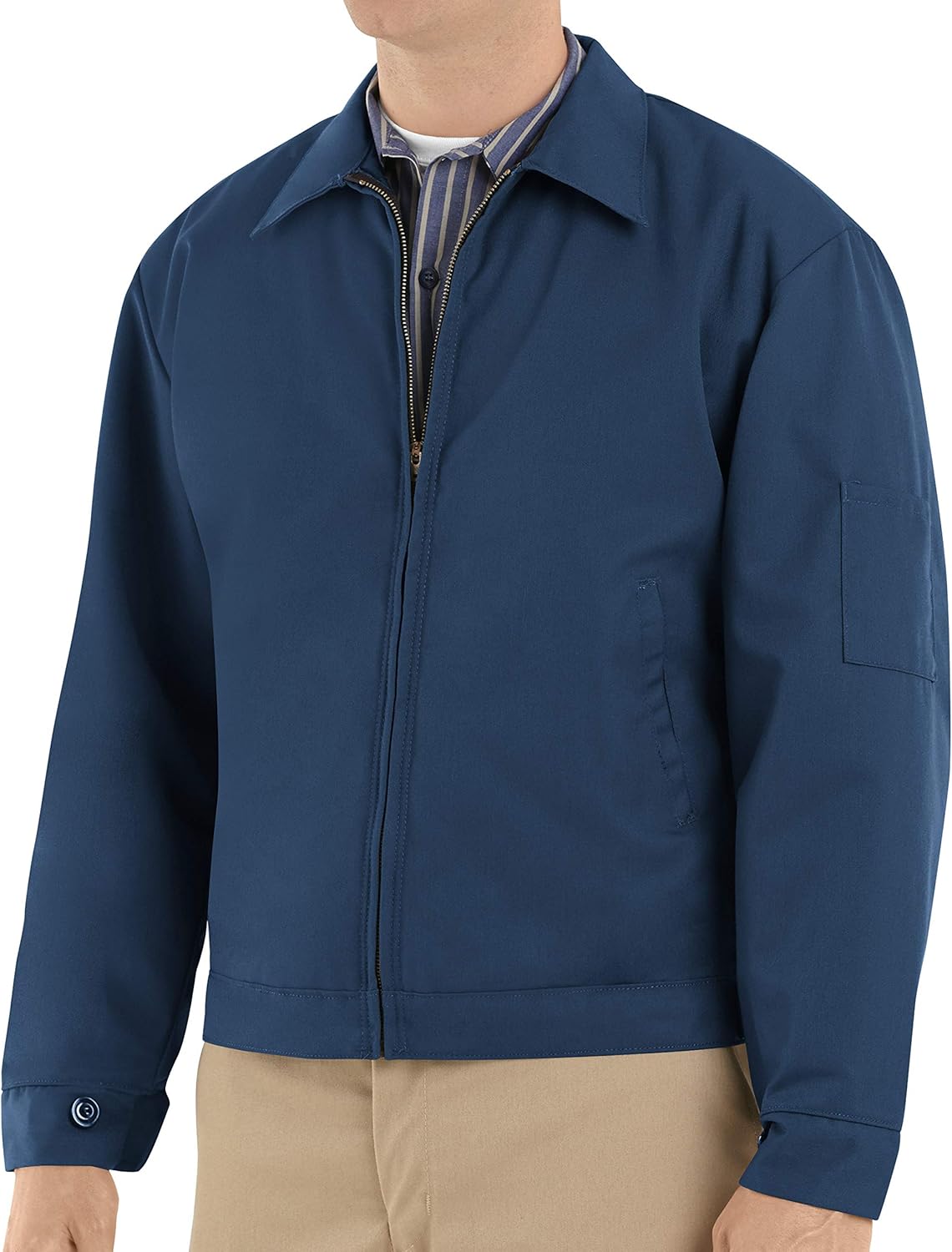 Red Kap Men's Slash Pocket Jacket for Comfort and Utility