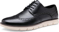 Mens Casual Dress Shoes Lightweight Memory Foam Oxfords - Comfortable