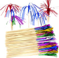 Honbay 100PCS Firework Fruit Sticks - Festive Cupcake Toppers
