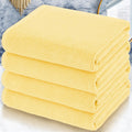 Yellow Bath Towels Set of 4 30in x 56in - Soft Quick-Dry Luxury
