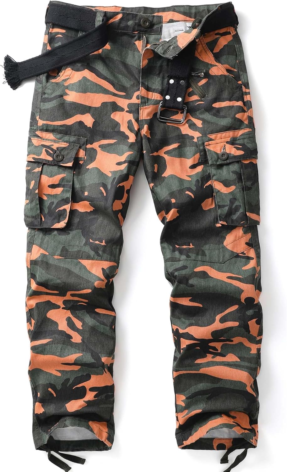 Men's Camo Cargo Work Pants for Tactical and Casual Use