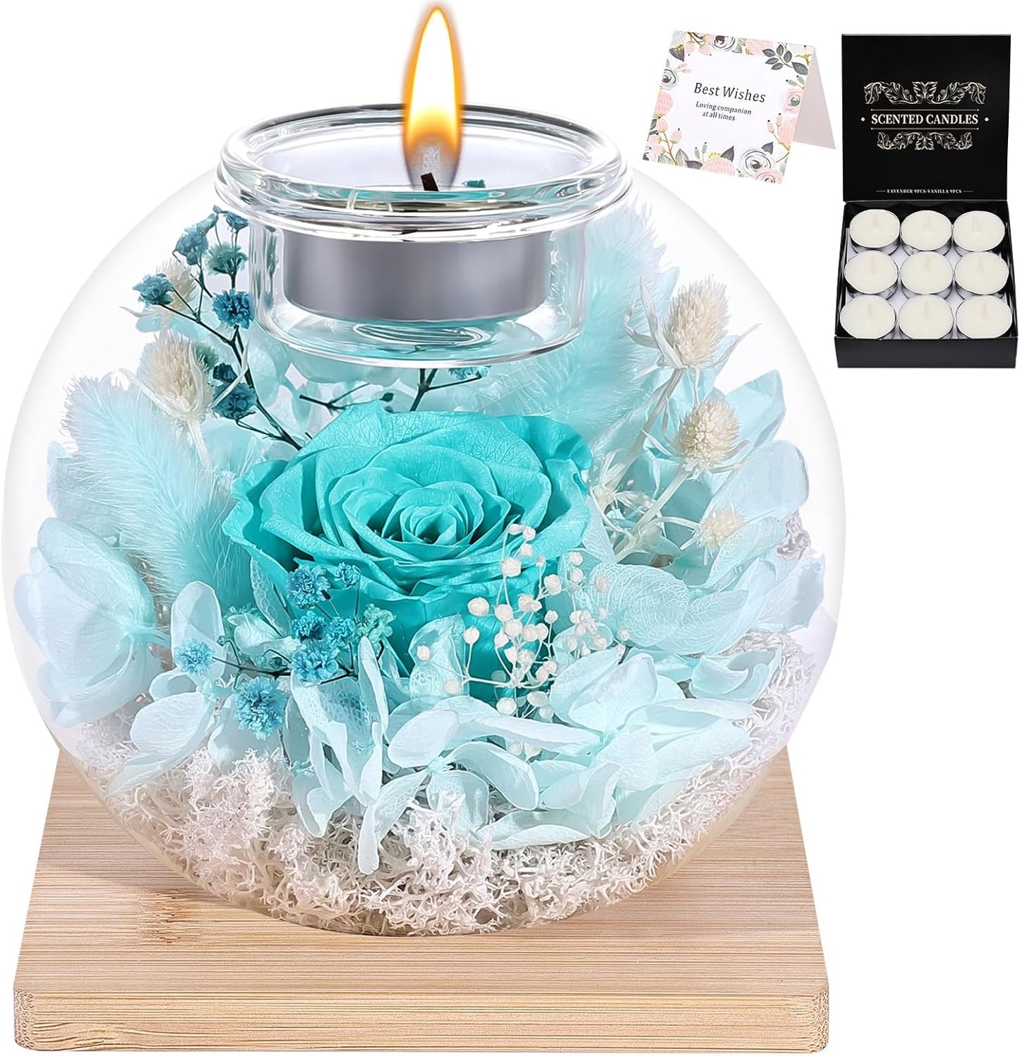 Preserved Roses in Glass Dome - Romantic Gifts for Her