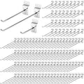 Slatwall Hooks 200 Pcs Heavy Duty Metal Pegs - Compact Commercial