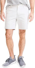 Nautica Men's Cotton Twill Flat Front 7ft Stretch Chino Short