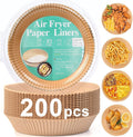 200pcs Air Fryer Disposable Paper Liner - Ready to Use Non-Stick