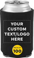 Custom Collapsible Beer Can Coolers 4mm Set of 100 - Personalized Bulk