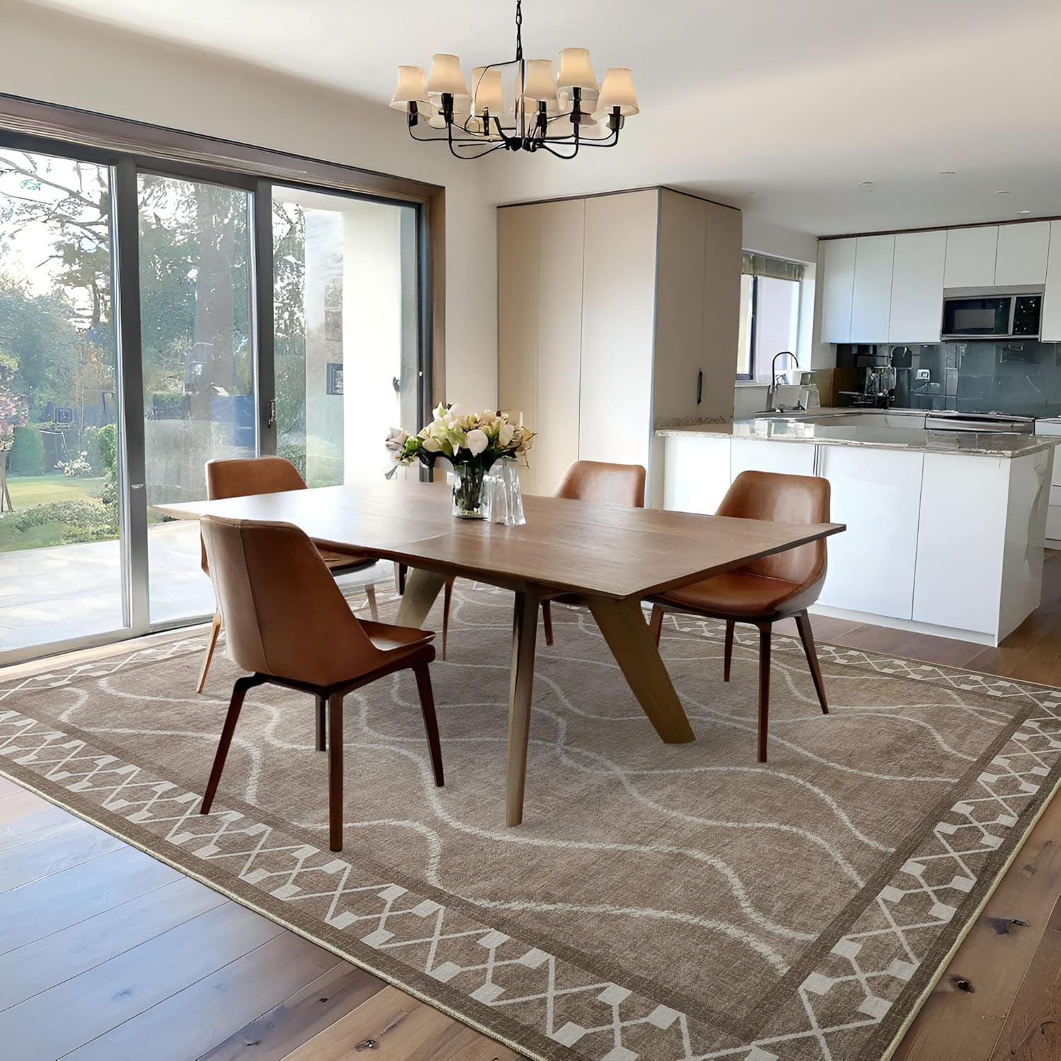 Washable Area Rugs 8x10 for Living Room and Bedroom Decor