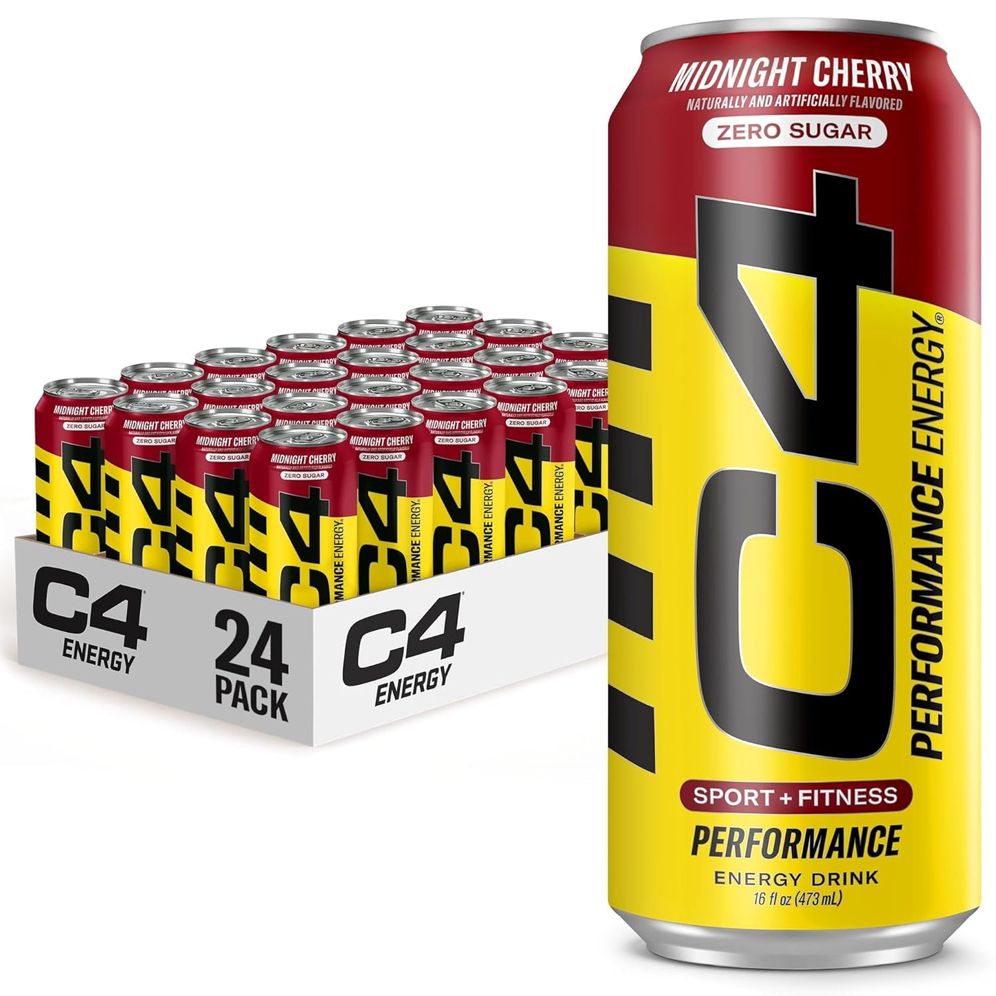 C4 Energy Carbonated Zero Sugar Drink for Pre Workout Boost