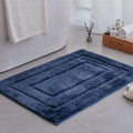 Navy Ultra Absorbent Non-Slip Bathroom Rugs for Everyday Comfort