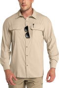 Outdoor Ventures Men's UPF 50+ Long Sleeve Sun Protection Shirt - Cool