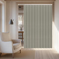 100% Blackout Accordion Door Curtain for Interior Doorways - Grey rod
