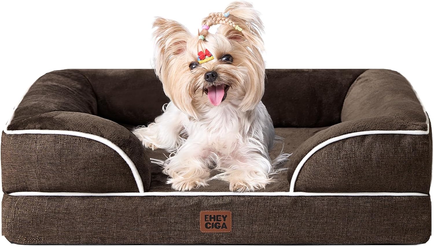 Orthopedic Dog Bed for Small Dogs with Waterproof Memory Foam